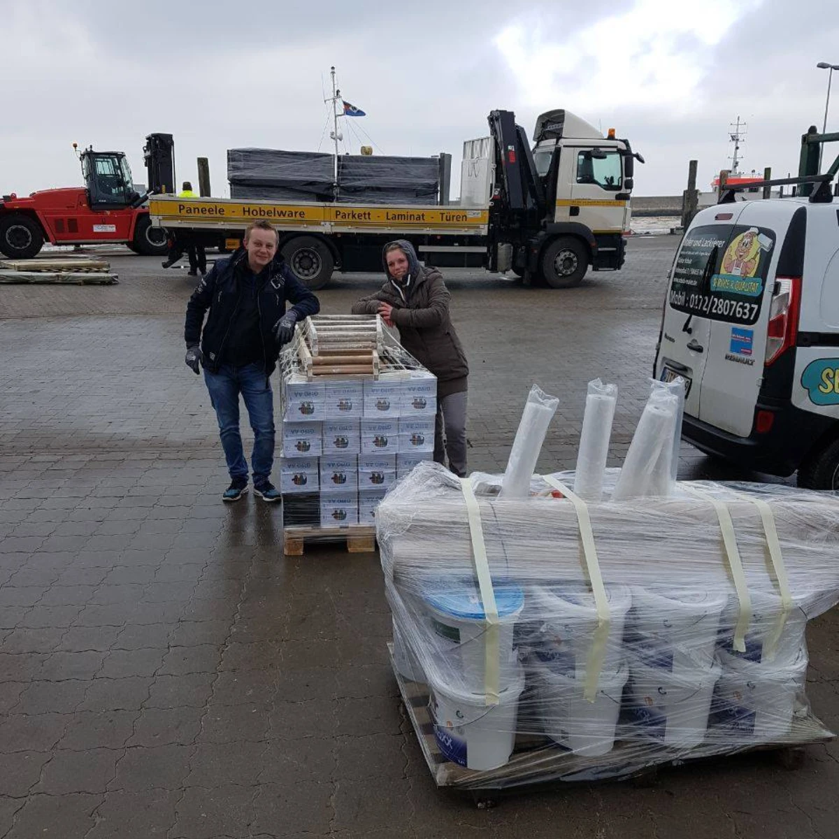 Wangerooge1 Montage und Malerarbeiten auf Wangerooge